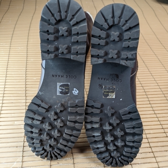 Cole Haan "Champlain" side zip faux fur trim, waterproof women's sz 8.5B distres - Picture 10 of 12